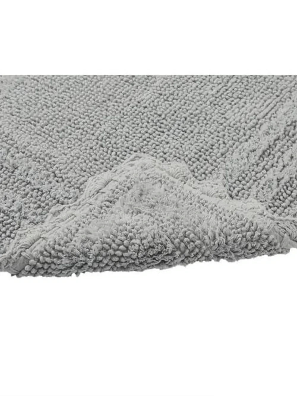 Better Trends Lilly Crochet Collection 24” x 40” Gray 100% Cotton bath mat rug